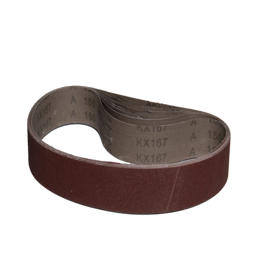 10 pack - 1-1/2" x 30" Economy Aluminum Oxide Belts (Best for: Wood)