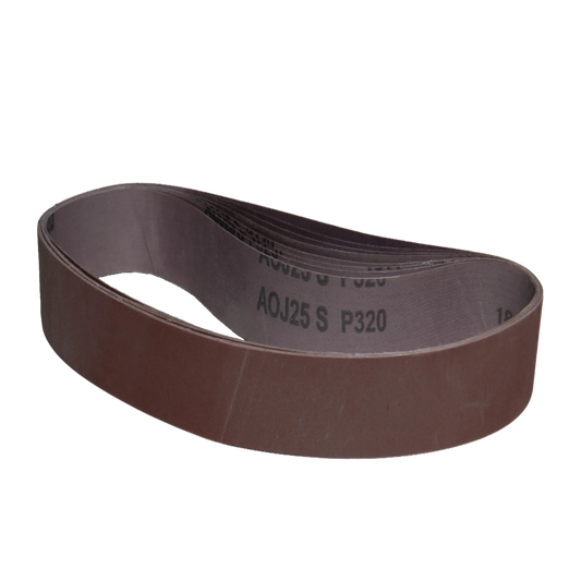 10 pack - 1-1/2" x 30" Flexible Backed Aluminum Oxide Belts (Best for: Contour)