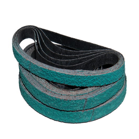 25 pack - 1/2" x 18" Grinding Aid Zirconia Belts (Best for: Aggressive Applications)