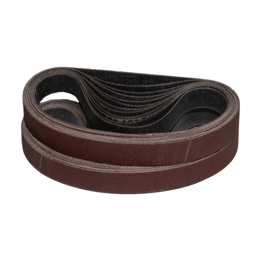 25 pack - 1/2" x 18" Standard Aluminum Oxide Belts (Best for: Non-Ferrous Metals)