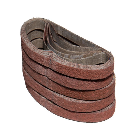 25 pack - 3/8" x 13" Standard Ceramic Belts (Best for: Hard Metals)