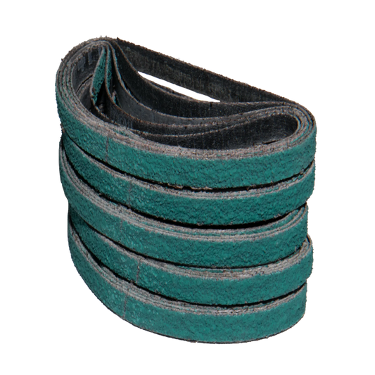 25 pack - 3/8" x 13" Grinding Aid Zirconia Belts (Best for: Aggressive Applications)