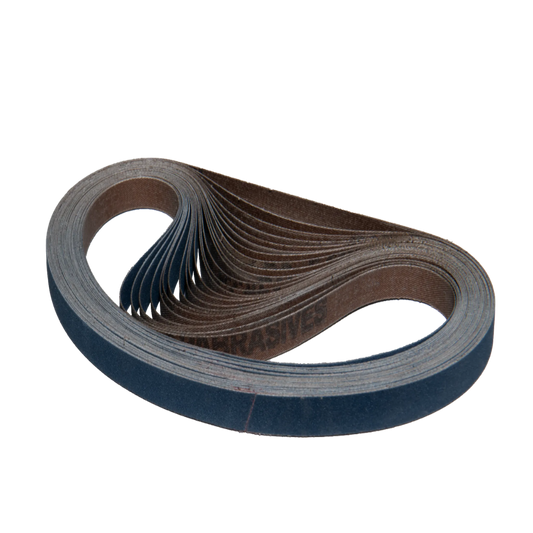 25 pack - 1/2" x 24" Standard Zirconia Belts (Best for: Ferrous Metals)