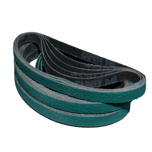 25 pack - 1/2" x 24" Grinding Aid Zirconia Belts (Best for: Aggressive Applications)