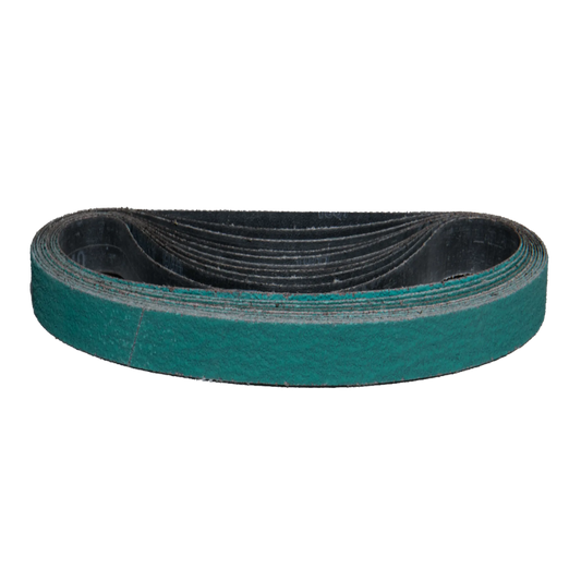 10 pack - 1" x 30" Grinding Aid Zirconia Belts (Best for: Aggressive Applications)