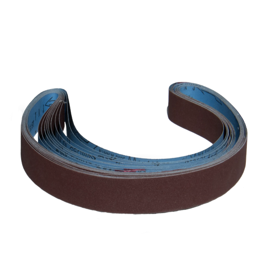 10 pack - 1" x 42" Super Flexible Backed Aluminum Oxide Belts (Best for: Contour)