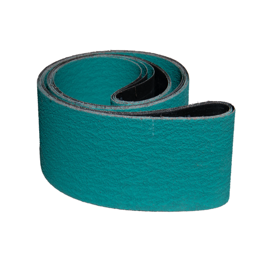 2 pack - 4" x 132" Grinding Aid Zirconia Belts (Best for: Aggressive Applications)