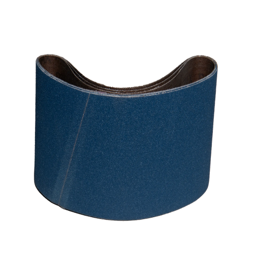 2 pack - 4" x 24" Standard Zirconia Belts (Best for: Ferrous Metals)