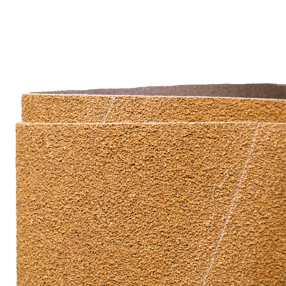 2 pack - 4" x 132" Cork Sanding Belts (Best for: Polishing & Finishing)